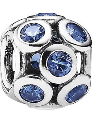 Nur Silver Mavi Taşlı Gümüş Charm NUR-BL01804