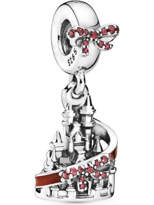 Nur Silver Şato Sallantılı Gümüş Charm NUR-BL12464