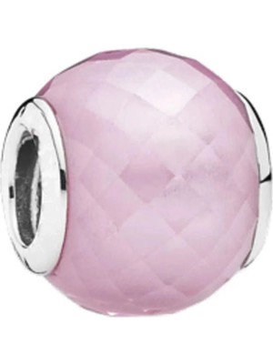Nur Silver Pembe Murano Gümüş Charm NUR-BL00715