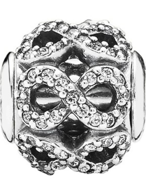 Nur Silver Taşlı Sonsuzluk Gümüş Charm NUR-BL00025