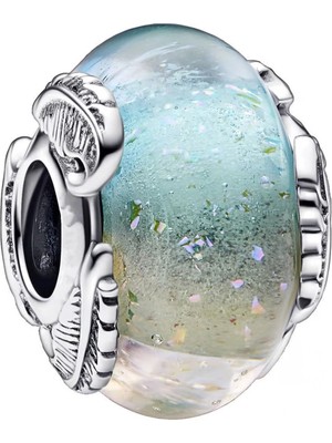 Nur Silver Murano Camlı Gümüş Charm - NUR-CM00395