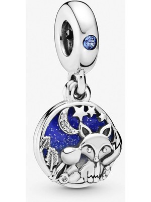 Nur Silver Tilki ve Tavşan Sallantılı Gümüş Charm - NUR-CM00416