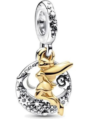Nur Silver Tinker Bell Gece Sallantılı Gümüş Charm - NUR-CM00417