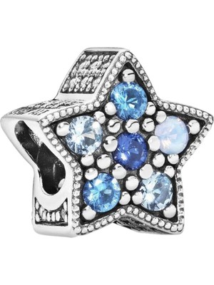Nur Silver Parlak Yıldız Cazibesi Gümüş Charm NUR-BL00079