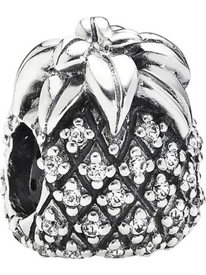 Nur Silver Ananas Gümüş Charm NUR-BL10001
