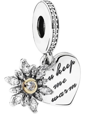 Nur Silver You Keep Me Warm Gümüş Charm NUR-BL00266