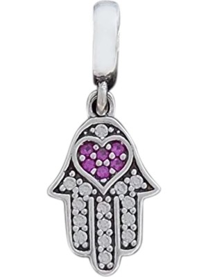 Nur Silver Fatma Ana Eli Gümüş Charm NUR-BL00267