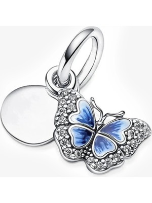 Nur Silver Kelebek Gümüş Charm NUR-BL00399