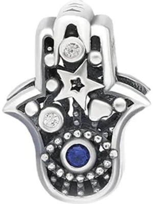 Nur Silver Fatma Ana Eli Gümüş Charm NUR-BL00277
