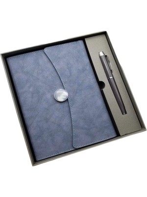 Hepta Collection Defter Kalem Set Kutulu Özel Set Gri