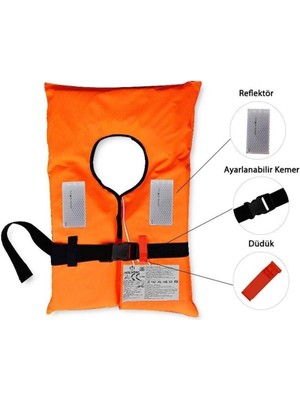Holdman Vira 100 Newton Can Yeleği Ergonomik Tasarım ile Deniz Kullanımına Uygun Turuncu