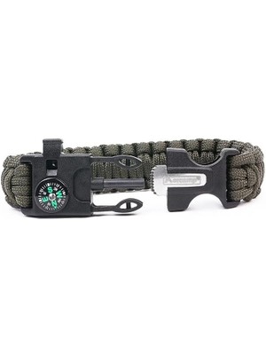 Orcamp Çok Fonksiyonlu Paracord Bileklik Siyah