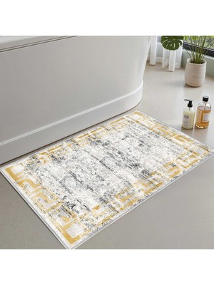 Monnhein Banyo Paspası, Yumuşak Banyo Halısı, Kaymaz Dot Tabanlı, Yıkanabilir - 60X100