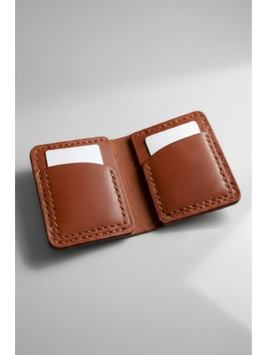 Gerçek Deri El Yapımı Hakiki Deri Cüzdan Kartlık Italyan Dikiş Premium Hakiki Deri