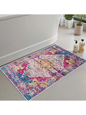 Monnhein Banyo Paspası, Yumuşak Banyo Halısı, Kaymaz Dot Tabanlı, Yıkanabilir - 60X100