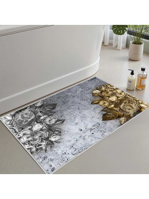 Monnhein Banyo Paspası, Yumuşak Banyo Halısı, Kaymaz Dot Tabanlı, Yıkanabilir - 60X100