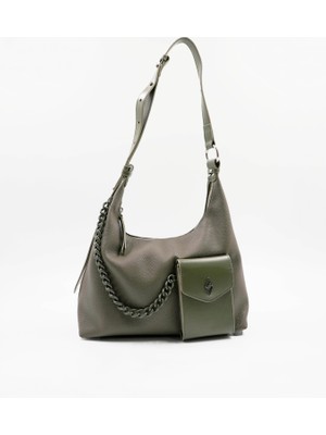 Aron Atelier Marta Zincir Detaylı Ayarlanabilir Askılı Kadın Omuz Çantası