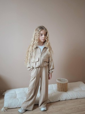 Yiğit Butik Fermuarlı Premium Kız Çocuk Alt Üst Takım