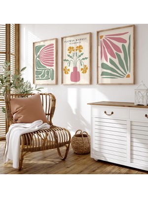 Pam Studio Flower Market Modern 3’lü Ahşap Tablo Seti – Minimalist Sanat Baskı Duvar Dekoru Henüz Yorum Yazılmamış.