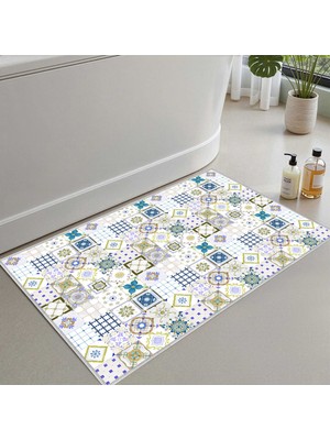Monnhein Banyo Paspası, Yumuşak Banyo Halısı, Kaymaz Dot Tabanlı, Yıkanabilir - 60X100