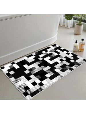 Monnhein Banyo Paspası, Yumuşak Banyo Halısı, Kaymaz Dot Tabanlı, Yıkanabilir - 60X100