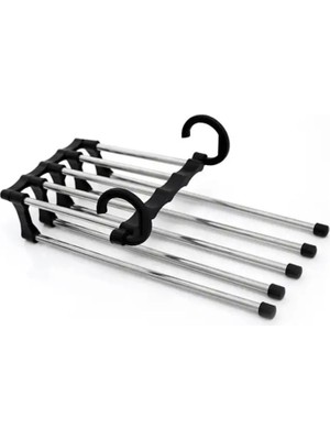 Hepta Collection Çok Amaçlı Katmanlı Askılık Organizer, Dolap Içi Hareketli Pantolon, Kravat ve Şal Askı Sistemi