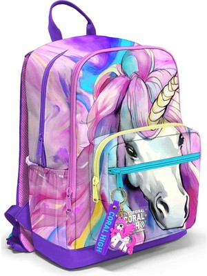 Hepta Collection Dört Bölmeli Unicorn Ortaokul Çantası - Kız Çocuk