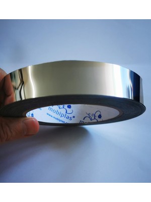 Hepta Collection Dekoratif Pvc Bant Gümüş 2cm x 10 Metre, Dekorasyon Bandı, Mobilya, Kapı ve Duvar Süsü