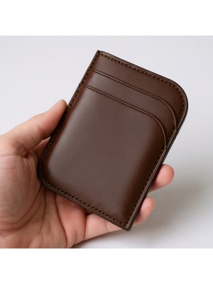 Gerçek Deri El Yapımı Hakiki Deri Cüzdan Kartlık Italyan Dikiş Premium Hakiki Deri