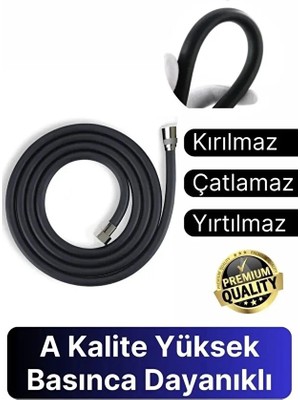 Suvia Yüksek Basınca Dayanıklı Duş Hortumu 150CM – Kırılmaz, Çatlamaz, Yırtılmaz Esnek Duş Hortumu