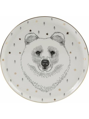 Hepta Collection Forest Bear Düz Tabak 20CM