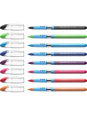 Hepta Collection Slider Basic Tükenmez Kalem, Yumuşak Sap ve Çizgi Kalınlığına Sahip Kapaklı Model