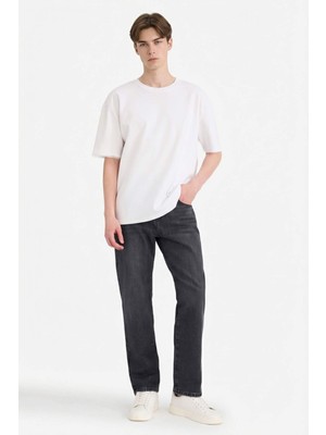 DeFacto Straight Fit Normal Bel Boru Paça Jean Pantolon G8317AX26SP