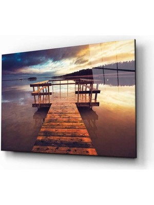 idealizbiz Doğa Temperli Cam Tablo