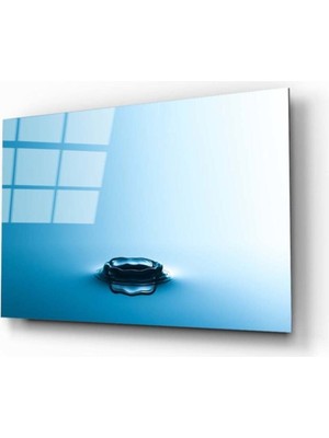 idealizbiz Su Damlası Cam Tablo