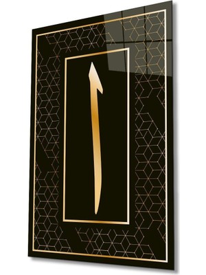 idealizbiz Elif Cam Tablo Islami Dini Modern Ev Ofis Salon Hediyelik Büyük Tablo Duvar Dekoru