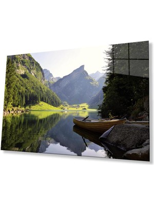 idealizbiz Manzara Cam Tablo 4mm Dayanıklı Temperli Cam View Glass Wall Art