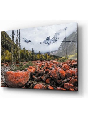 idealizbiz Doğa Temperli Cam Tablo