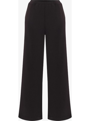 Penti Siyah Silky Touch Yüksek Bel Geniş Paça Pantolon