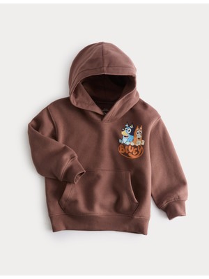 Marks & Spencer Pamuk Karışımlı Bluey Kapüşonlu Sweatshirt (2‑8 Yaş)
