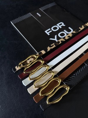 Fiori Ital Tasarım Tokalı Ince Kemer, Pantolon Kemeri, Gömlek Kemeri, Ceket Kemeri