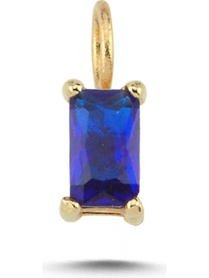 Cherry By Özkonak Big Dikdörtgen Lacivert Taşlı Charm