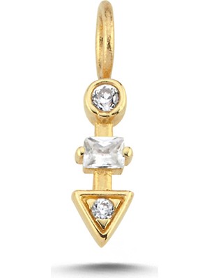 Cherry By Özkonak Parlak Taşlı Ok Charm