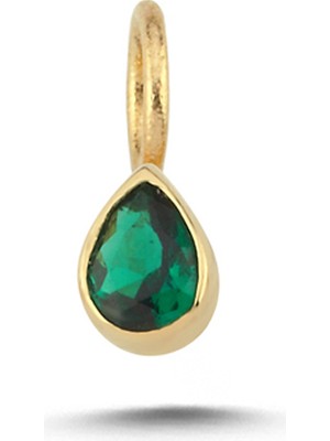 Cherry By Özkonak Yeşil Taşlı Damla Charm