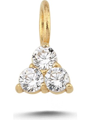 Cherry By Özkonak Tria Beyaz Taşlı Charm