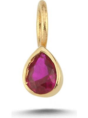 Cherry By Özkonak Pembe Taşlı Damla Charm