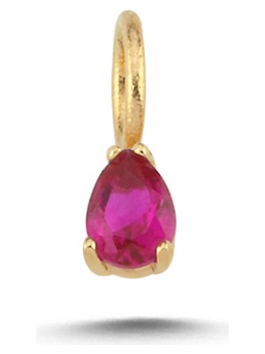 Cherry By Özkonak Mini Pembe Damla Taşlı Charm