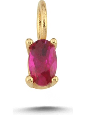 Cherry By Özkonak Mistik Pembe Taşlı Charm