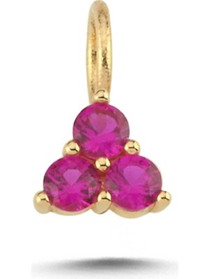 Cherry By Özkonak Tria Pembe Taşlı Charm