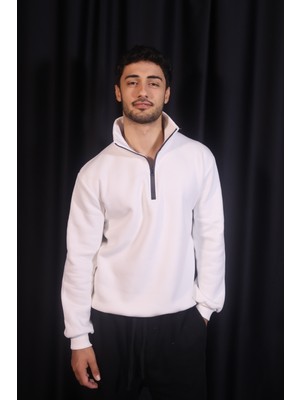 Merins Basıc Yarım Fermuarlı Yaka Sweatshırt